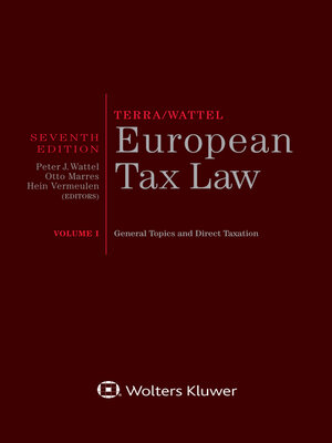 cover image of Terra/Wattel – European Tax Law